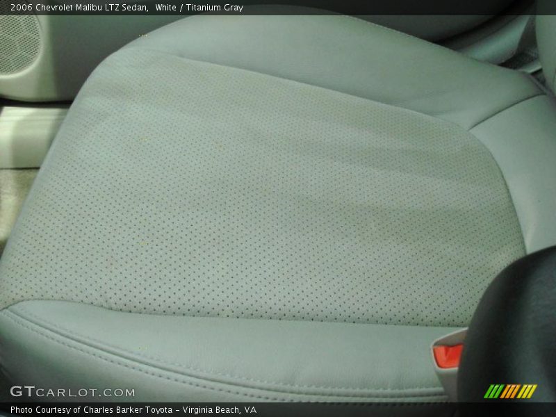 White / Titanium Gray 2006 Chevrolet Malibu LTZ Sedan