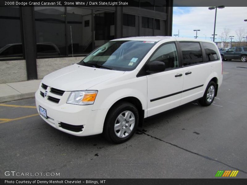Stone White / Dark Slate/Light Shale 2008 Dodge Grand Caravan SE