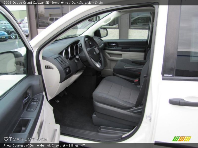Stone White / Dark Slate/Light Shale 2008 Dodge Grand Caravan SE