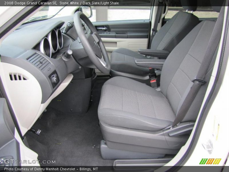 Stone White / Dark Slate/Light Shale 2008 Dodge Grand Caravan SE