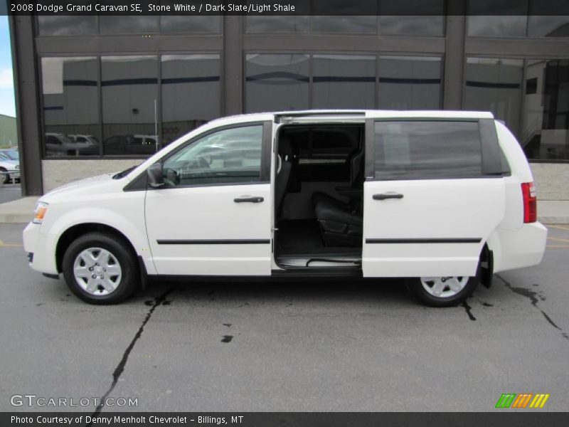 Stone White / Dark Slate/Light Shale 2008 Dodge Grand Caravan SE