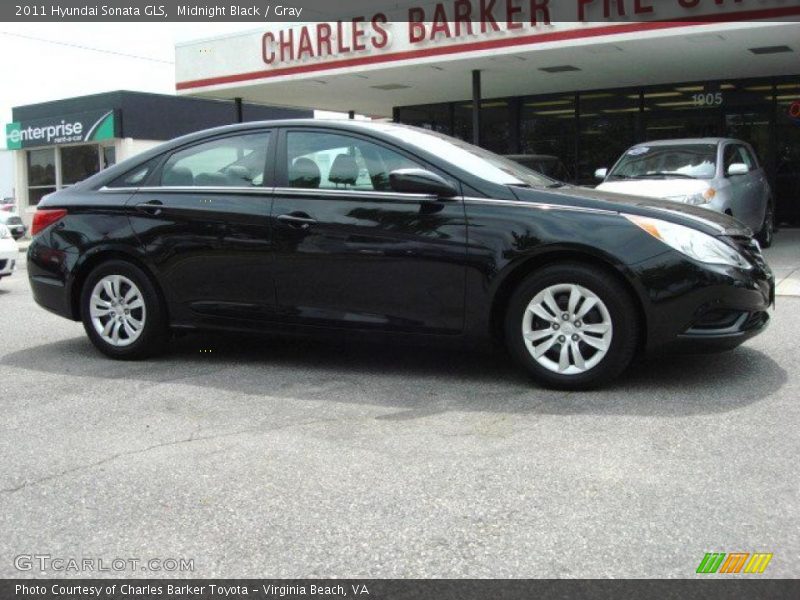 Midnight Black / Gray 2011 Hyundai Sonata GLS