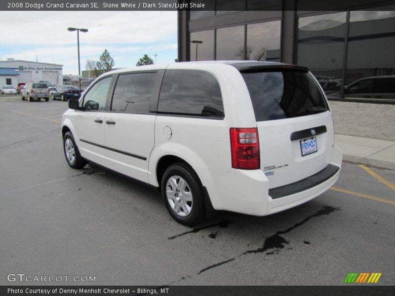 Stone White / Dark Slate/Light Shale 2008 Dodge Grand Caravan SE