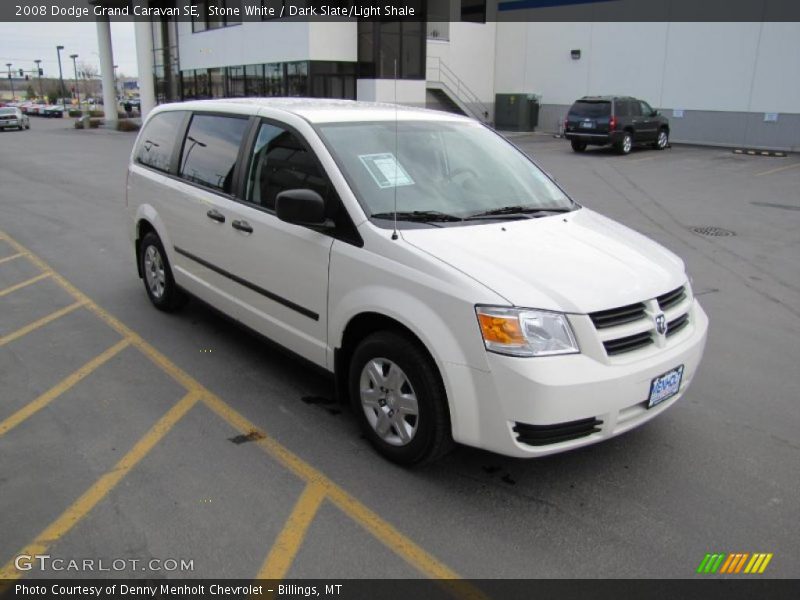Stone White / Dark Slate/Light Shale 2008 Dodge Grand Caravan SE