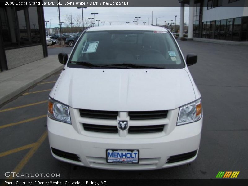 Stone White / Dark Slate/Light Shale 2008 Dodge Grand Caravan SE