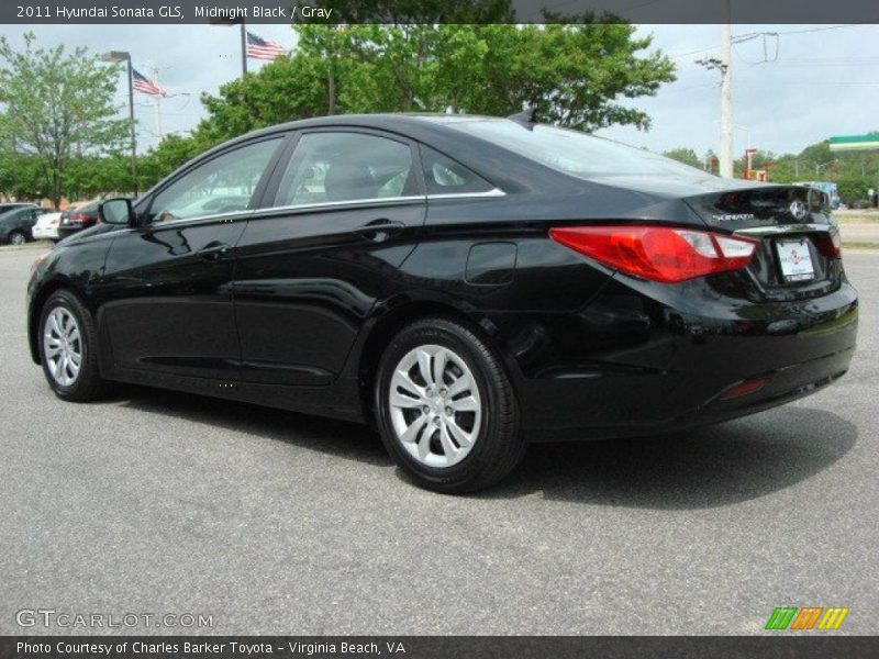 Midnight Black / Gray 2011 Hyundai Sonata GLS