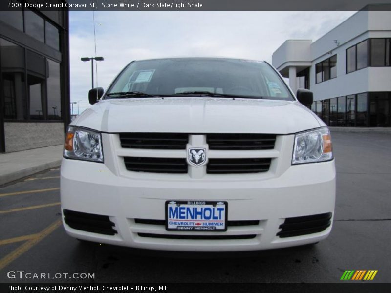 Stone White / Dark Slate/Light Shale 2008 Dodge Grand Caravan SE