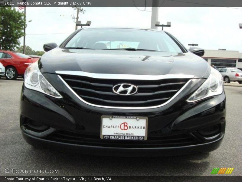 Midnight Black / Gray 2011 Hyundai Sonata GLS