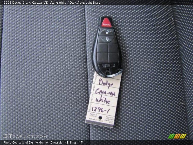 Stone White / Dark Slate/Light Shale 2008 Dodge Grand Caravan SE