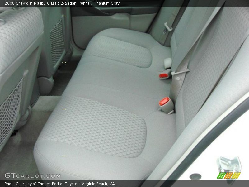 White / Titanium Gray 2008 Chevrolet Malibu Classic LS Sedan