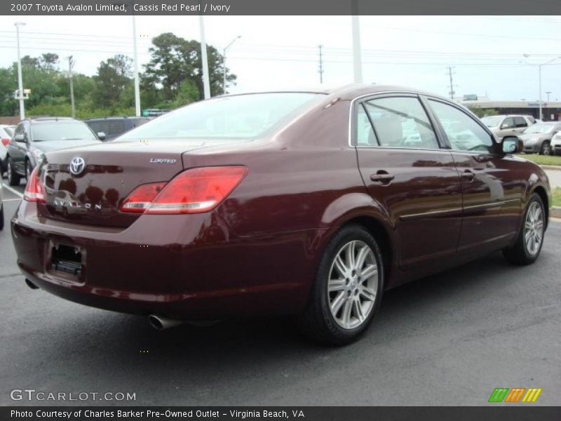 Cassis Red Pearl / Ivory 2007 Toyota Avalon Limited