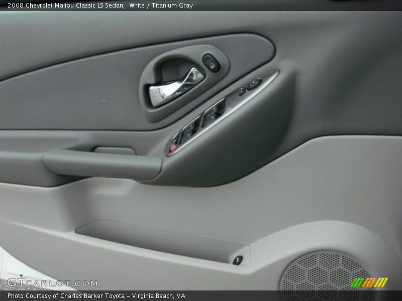 White / Titanium Gray 2008 Chevrolet Malibu Classic LS Sedan