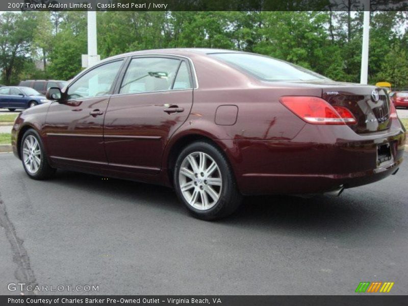 Cassis Red Pearl / Ivory 2007 Toyota Avalon Limited