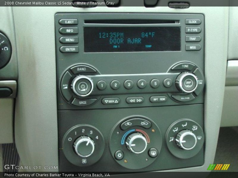 White / Titanium Gray 2008 Chevrolet Malibu Classic LS Sedan