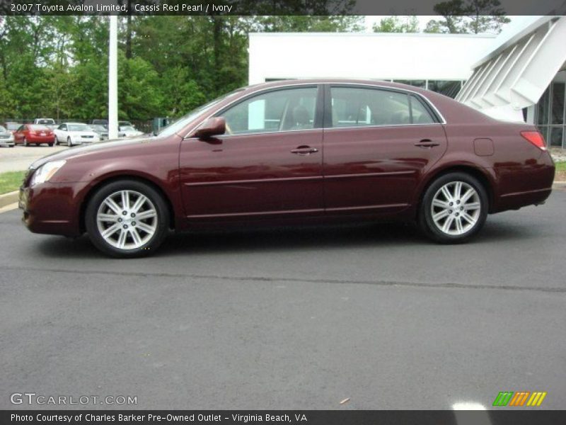 Cassis Red Pearl / Ivory 2007 Toyota Avalon Limited