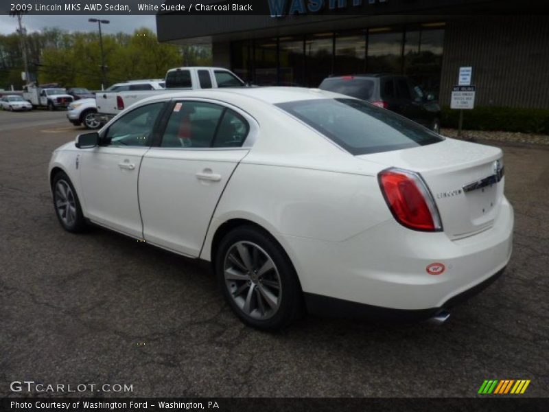 White Suede / Charcoal Black 2009 Lincoln MKS AWD Sedan