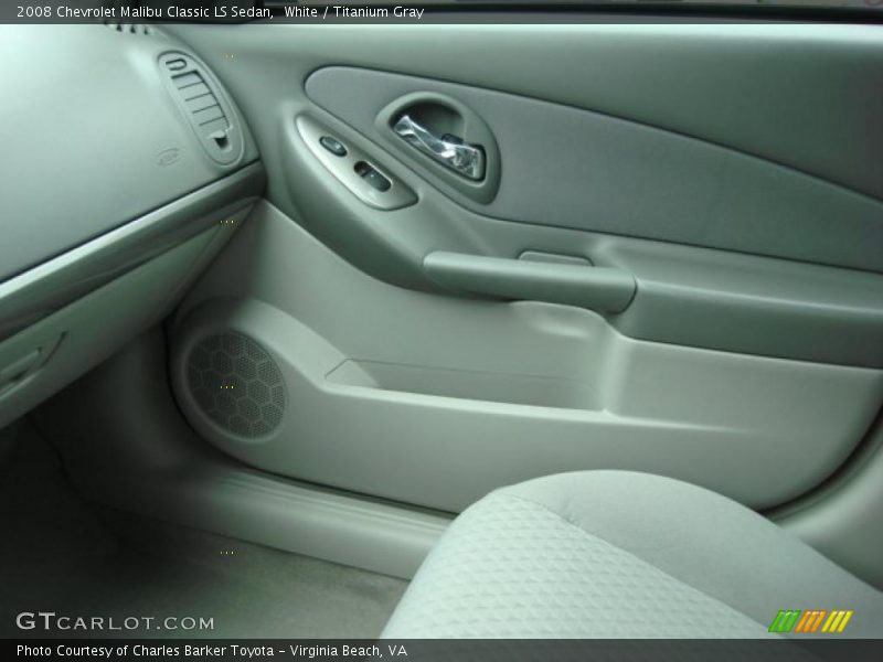 White / Titanium Gray 2008 Chevrolet Malibu Classic LS Sedan