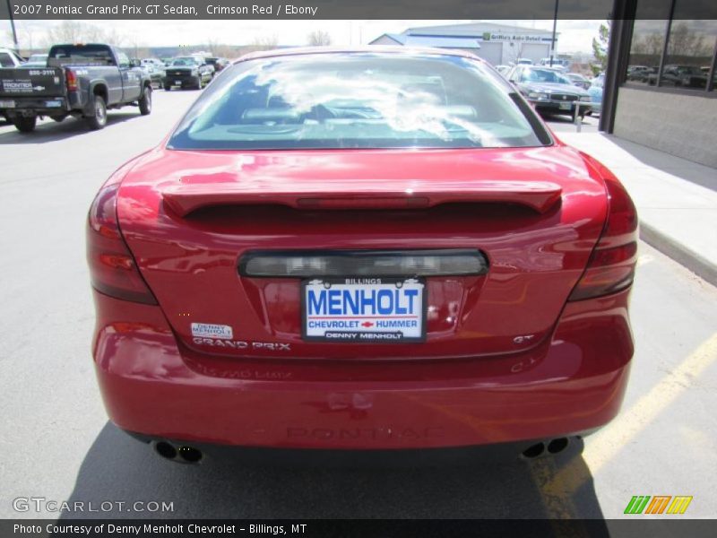 Crimson Red / Ebony 2007 Pontiac Grand Prix GT Sedan