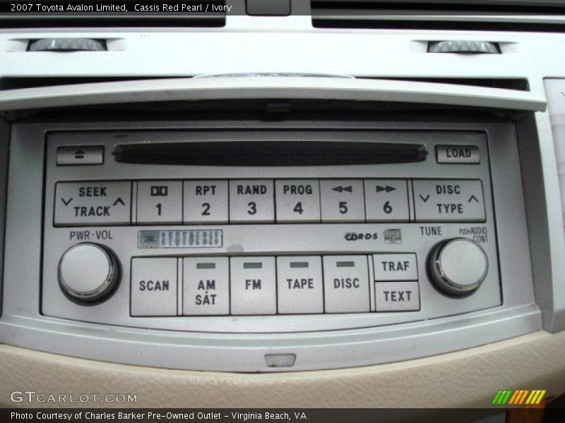 Cassis Red Pearl / Ivory 2007 Toyota Avalon Limited