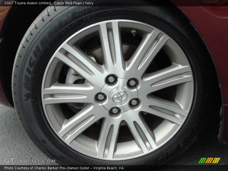 Cassis Red Pearl / Ivory 2007 Toyota Avalon Limited