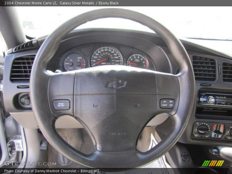 Galaxy Silver Metallic / Ebony Black 2004 Chevrolet Monte Carlo LS