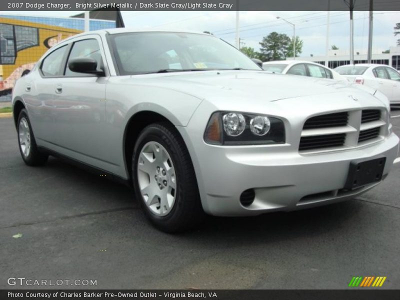 Bright Silver Metallic / Dark Slate Gray/Light Slate Gray 2007 Dodge Charger