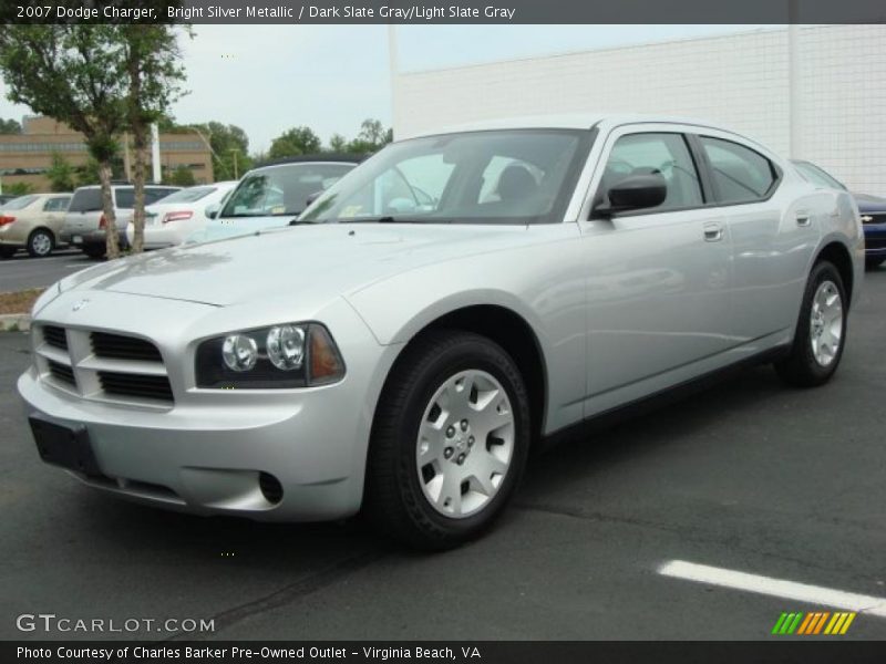 Bright Silver Metallic / Dark Slate Gray/Light Slate Gray 2007 Dodge Charger