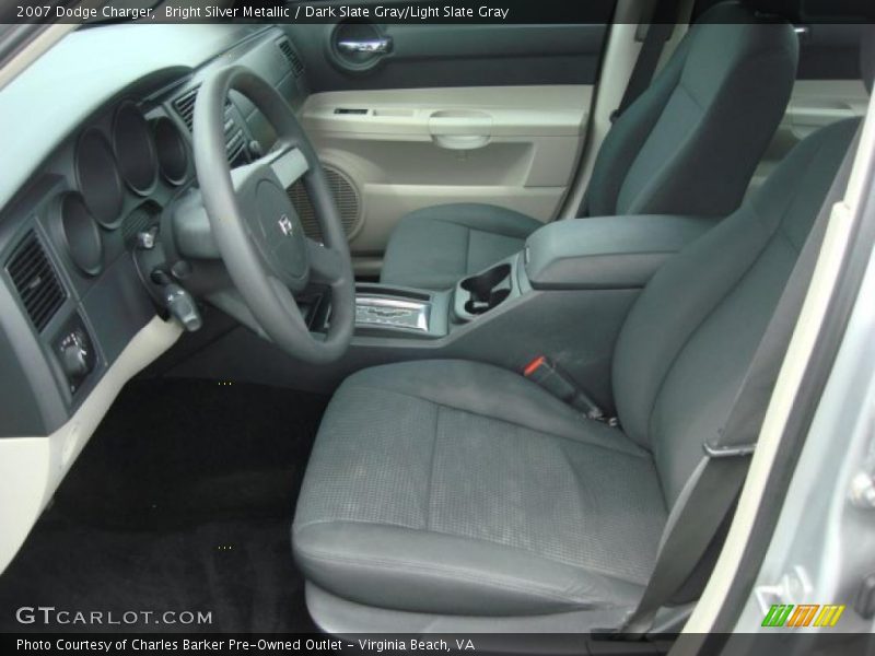 Bright Silver Metallic / Dark Slate Gray/Light Slate Gray 2007 Dodge Charger