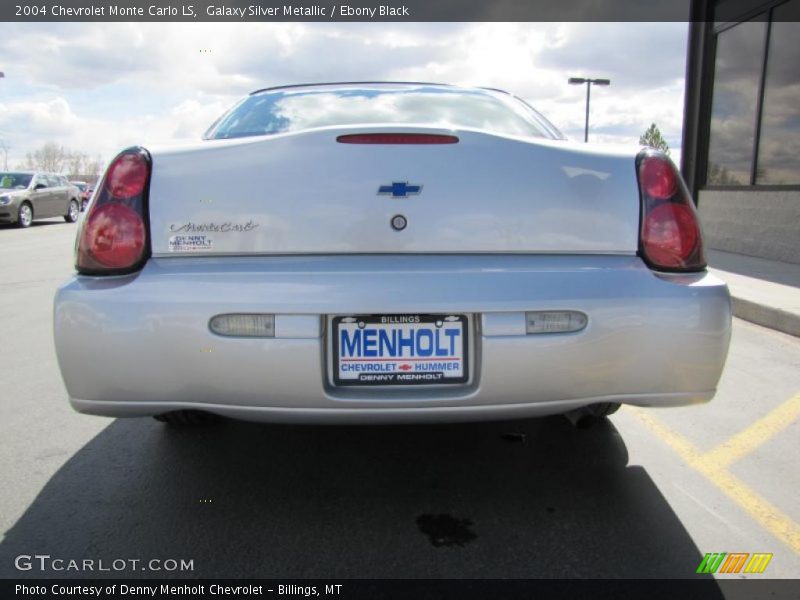 Galaxy Silver Metallic / Ebony Black 2004 Chevrolet Monte Carlo LS