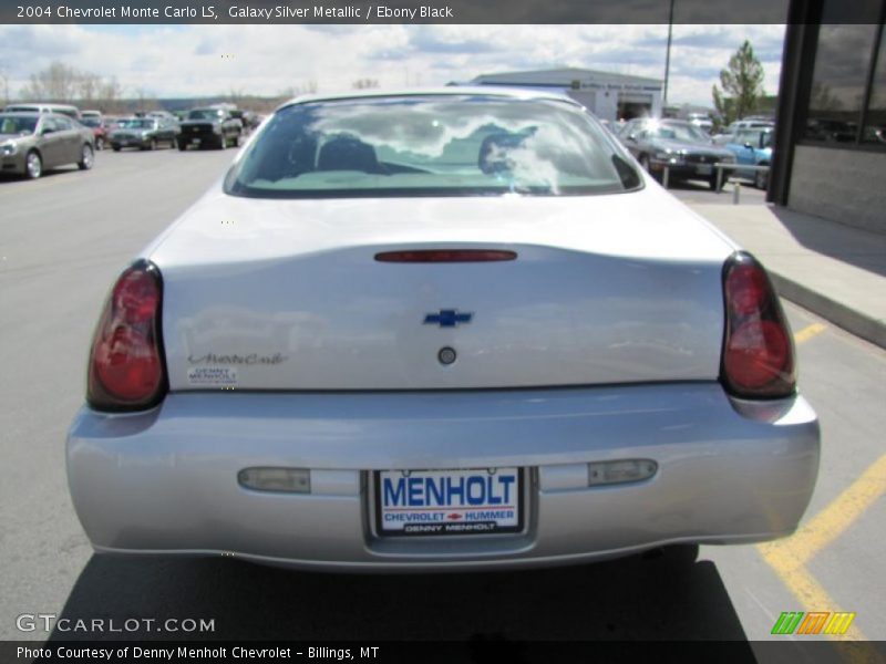 Galaxy Silver Metallic / Ebony Black 2004 Chevrolet Monte Carlo LS