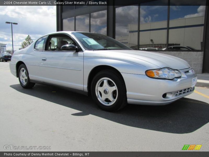 Galaxy Silver Metallic / Ebony Black 2004 Chevrolet Monte Carlo LS