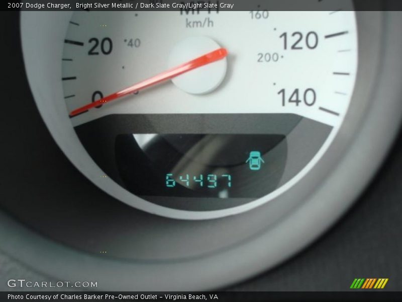 Bright Silver Metallic / Dark Slate Gray/Light Slate Gray 2007 Dodge Charger