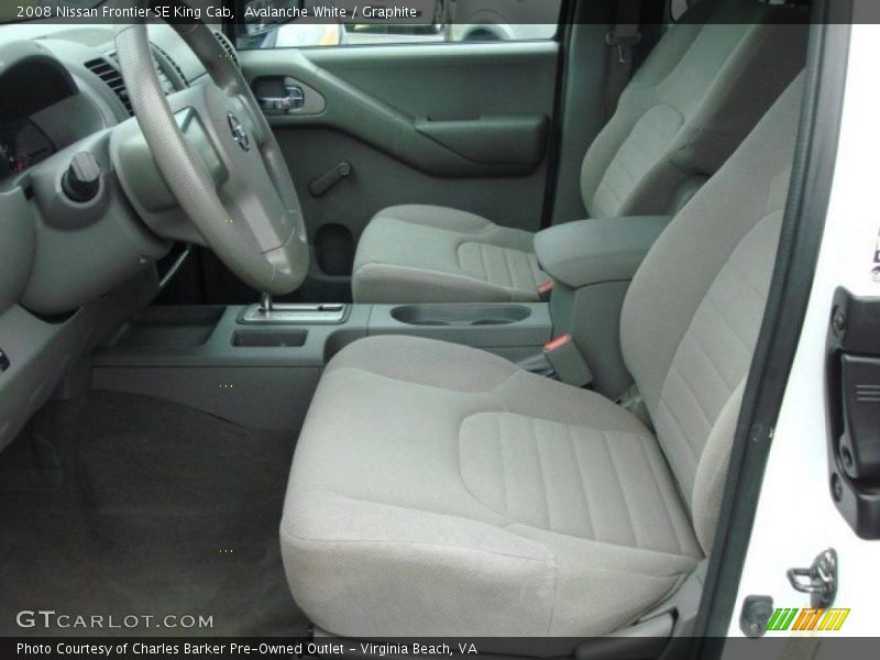 Avalanche White / Graphite 2008 Nissan Frontier SE King Cab