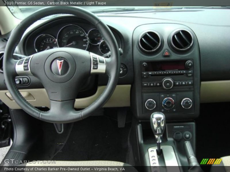 Carbon Black Metallic / Light Taupe 2010 Pontiac G6 Sedan