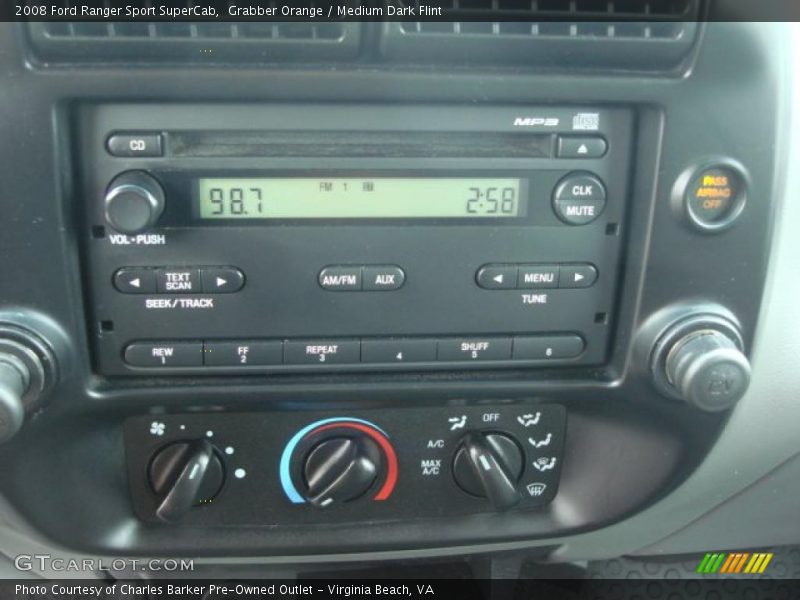 Controls of 2008 Ranger Sport SuperCab