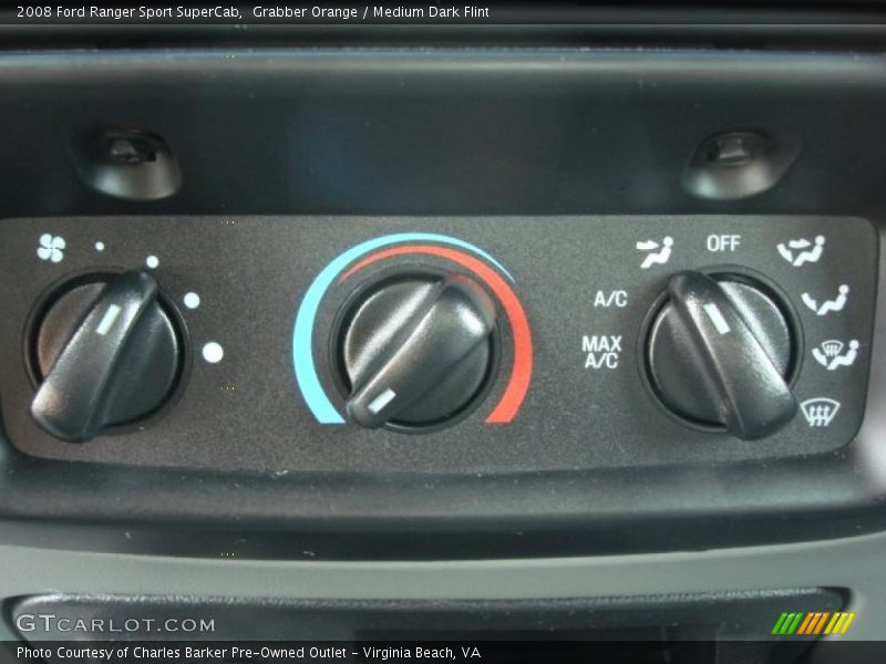 Controls of 2008 Ranger Sport SuperCab