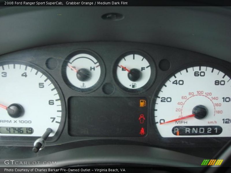  2008 Ranger Sport SuperCab Sport SuperCab Gauges