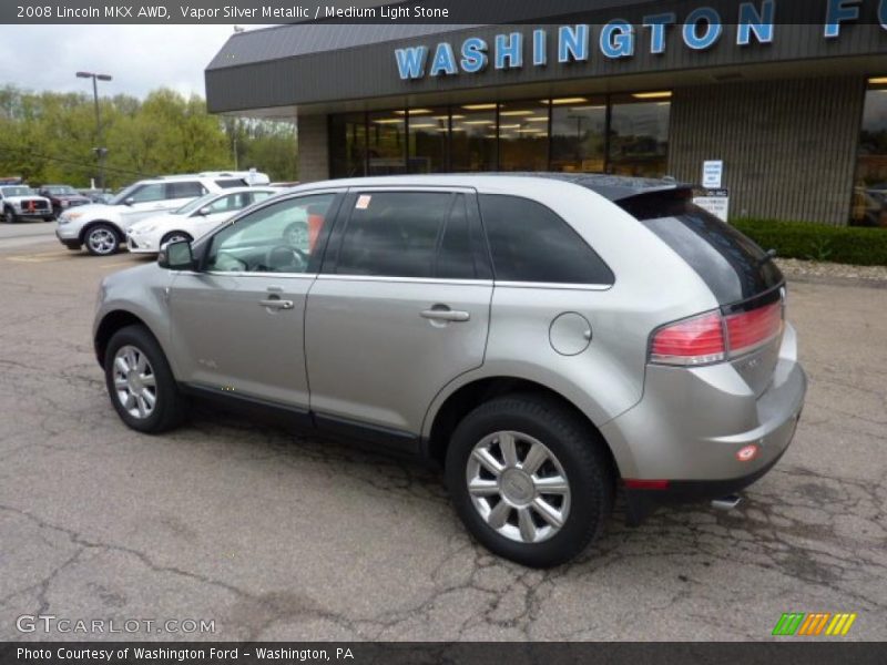 Vapor Silver Metallic / Medium Light Stone 2008 Lincoln MKX AWD