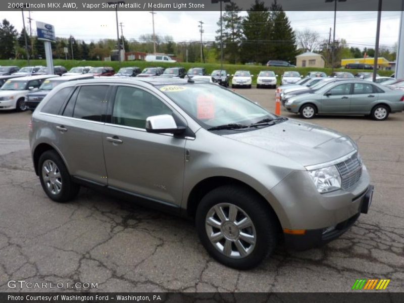 Vapor Silver Metallic / Medium Light Stone 2008 Lincoln MKX AWD