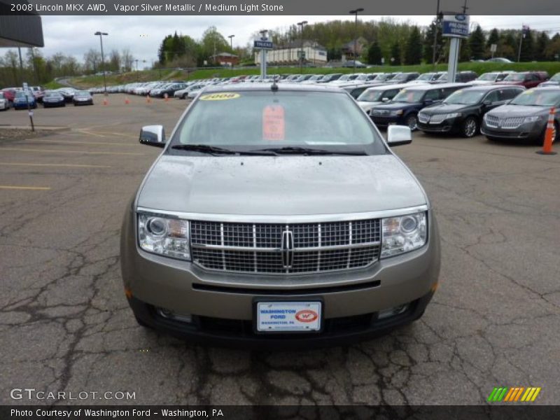 Vapor Silver Metallic / Medium Light Stone 2008 Lincoln MKX AWD