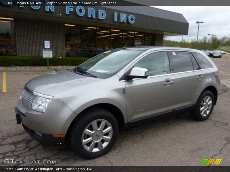 Vapor Silver Metallic / Medium Light Stone 2008 Lincoln MKX AWD
