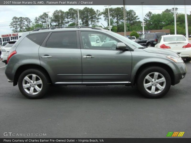 Platinum Pearl Matallic / Charcoal 2007 Nissan Murano SL AWD