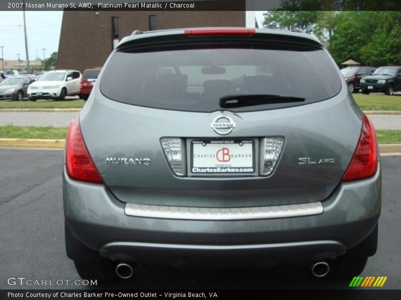 Platinum Pearl Matallic / Charcoal 2007 Nissan Murano SL AWD