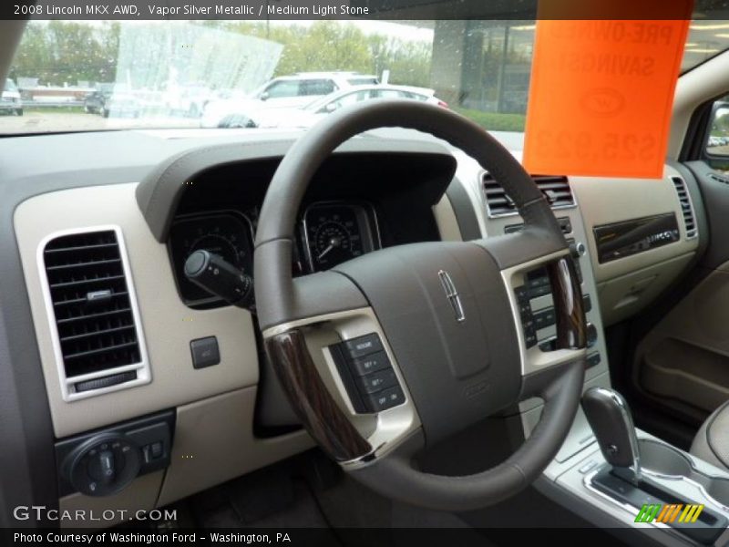 Vapor Silver Metallic / Medium Light Stone 2008 Lincoln MKX AWD