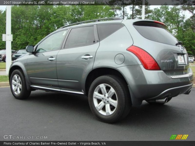 Platinum Pearl Matallic / Charcoal 2007 Nissan Murano SL AWD