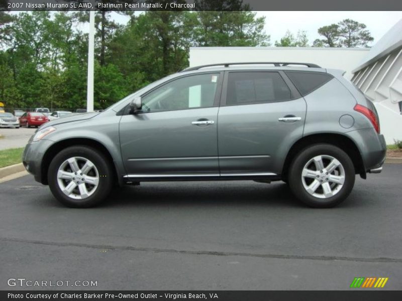 Platinum Pearl Matallic / Charcoal 2007 Nissan Murano SL AWD