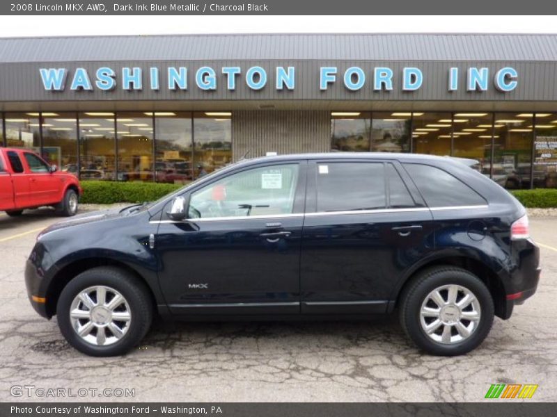 Dark Ink Blue Metallic / Charcoal Black 2008 Lincoln MKX AWD