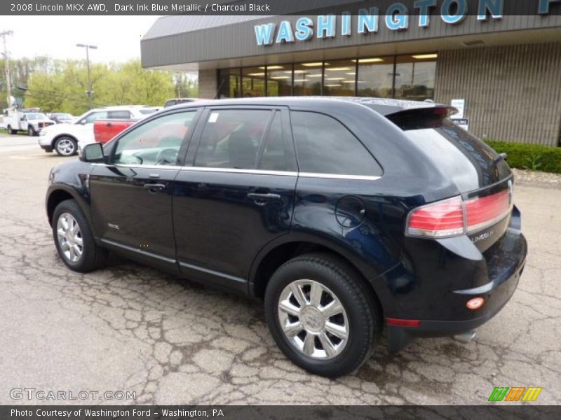 Dark Ink Blue Metallic / Charcoal Black 2008 Lincoln MKX AWD