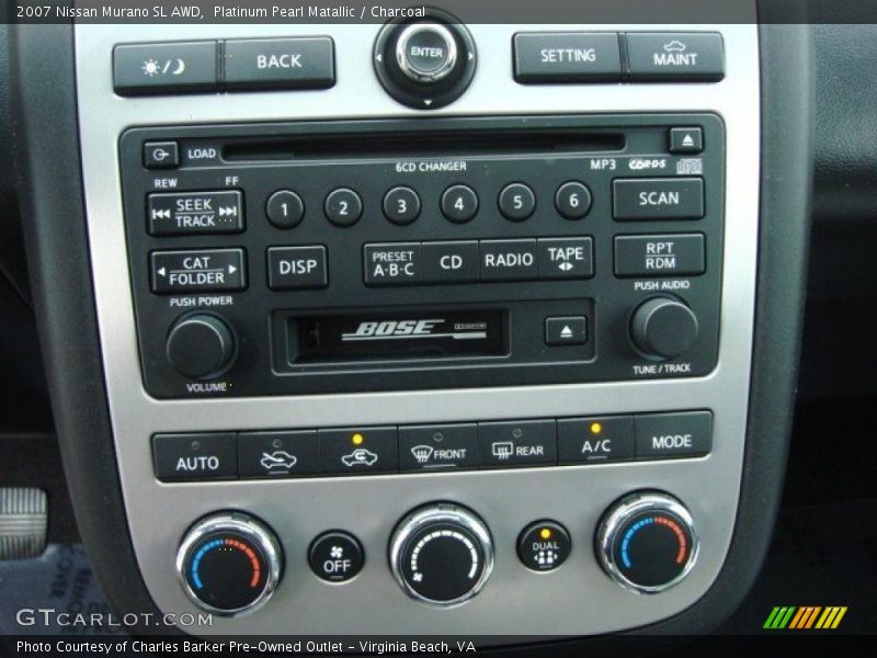 Platinum Pearl Matallic / Charcoal 2007 Nissan Murano SL AWD