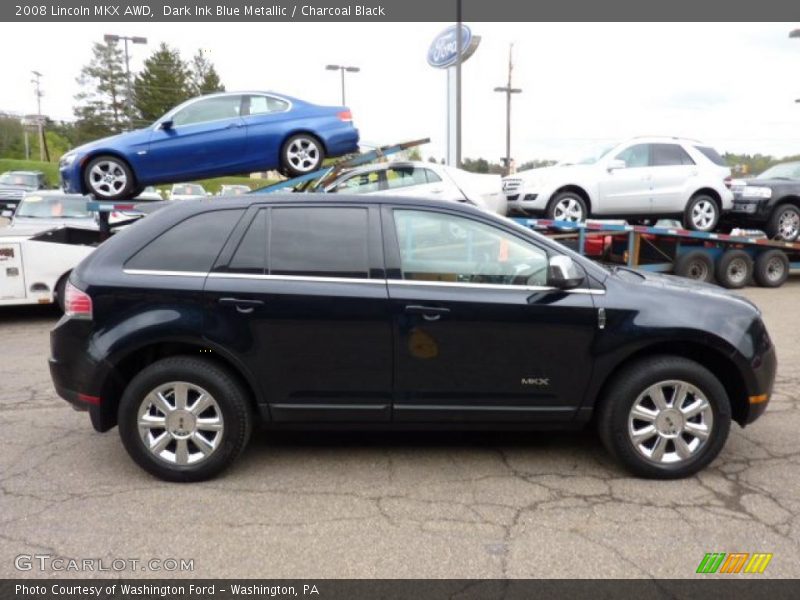 Dark Ink Blue Metallic / Charcoal Black 2008 Lincoln MKX AWD